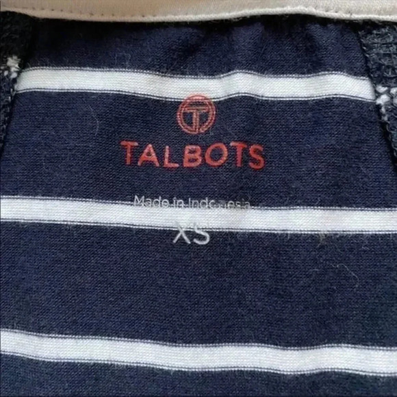 Talbots striped long sleeve blouse - Picture 3 of 4